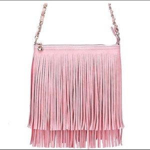 Bags - 💋FLASH SALE💋💕Pink tassel boho crossbody💕 Bags - 💋FLASH SALE💋💕Pink tassel boho crossbody💕
